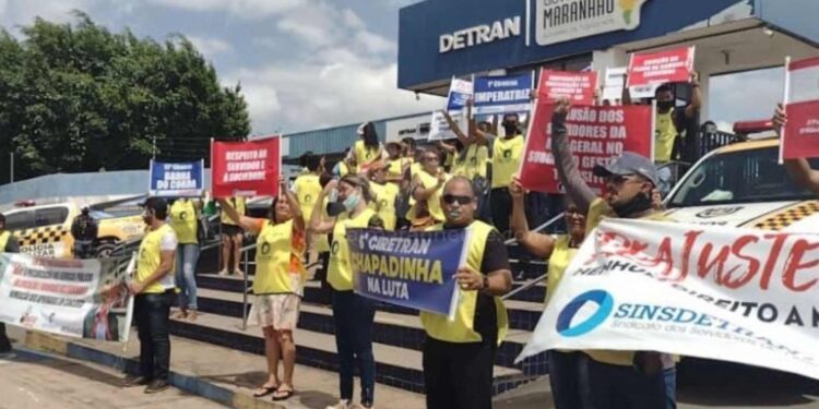 Servidores do Detran do Maranhão realizam paralisação de advertência nesta segunda-feira (27)