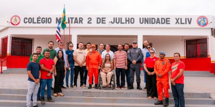 Tuntum recebe visita dos Comandantes Gerais da Polícia Militar e do Corpo de Bombeiros do Maranhão